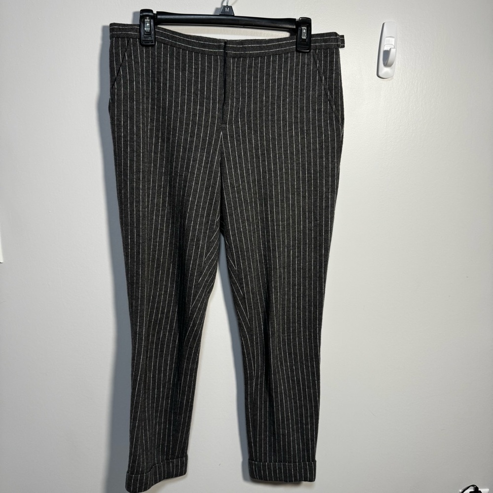 ATM Anthony Thomas Melillo Designer Wool Blend Career Pants Women’s Size 10 Gray
